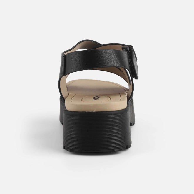 Mochi Women Black Casual Sandals (SKU: 33-1224-11-36)