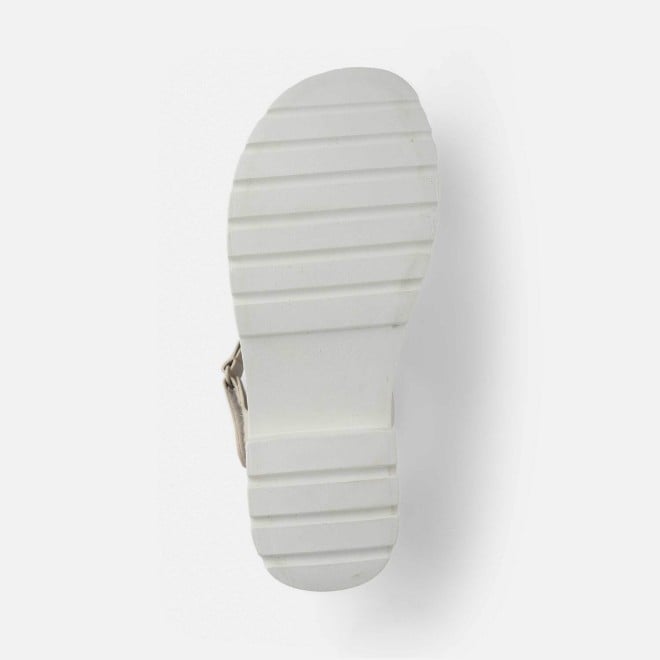 Mochi Women Beige Casual Sandals (SKU: 33-1224-20-36)