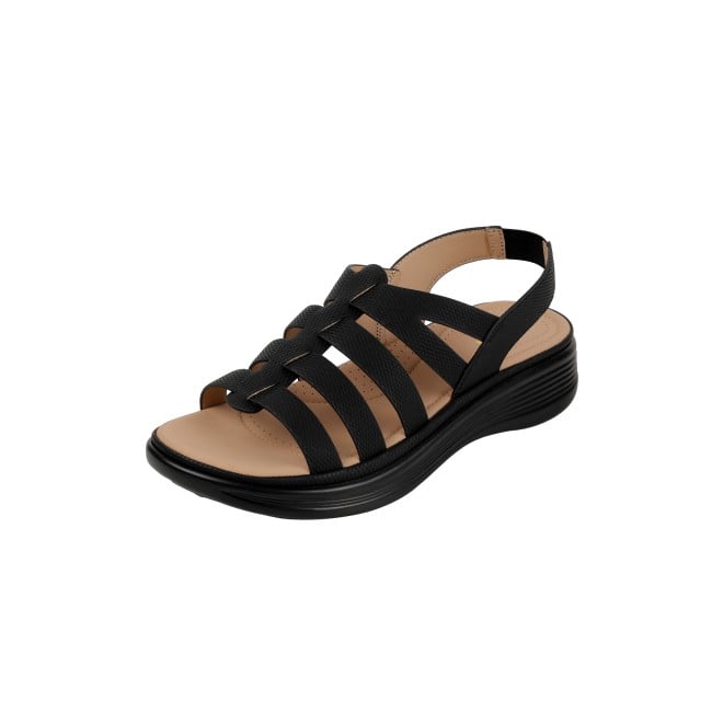Mochi Women Black Casual Sandals (SKU: 33-1227-11-36)