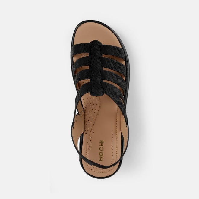 Mochi Women Black Casual Sandals (SKU: 33-1227-11-36)