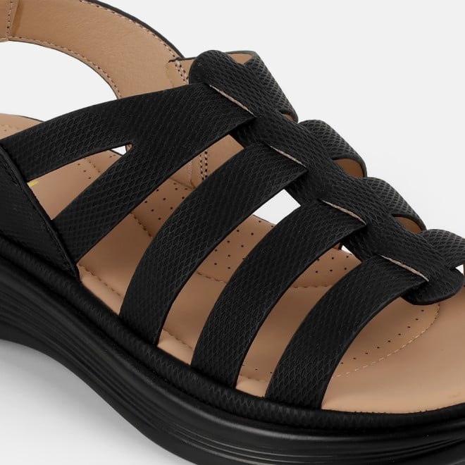 Mochi Women Black Casual Sandals (SKU: 33-1227-11-36)