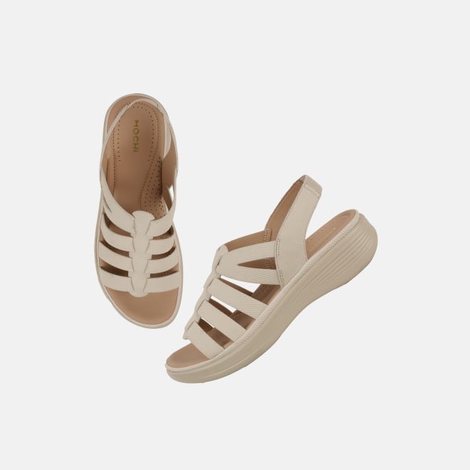 Mochi Women Off-white Casual Sandals (SKU: 33-1227-66-36)