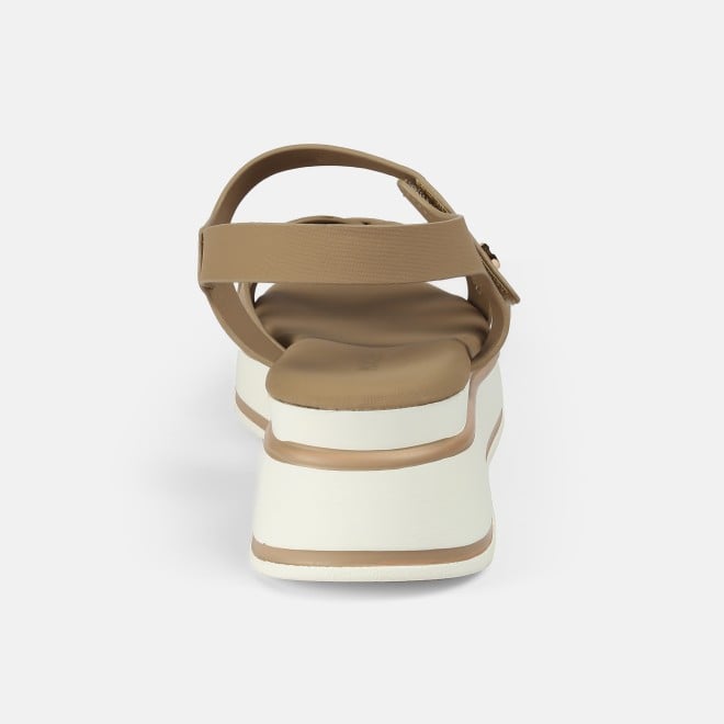 Mochi Women Beige Casual Sandals (SKU: 33-1228-20-36)