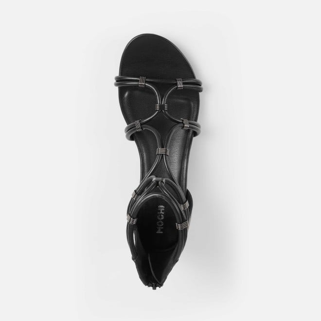 Mochi Women Black Casual Gladiators (SKU: 33-1229-11-36)
