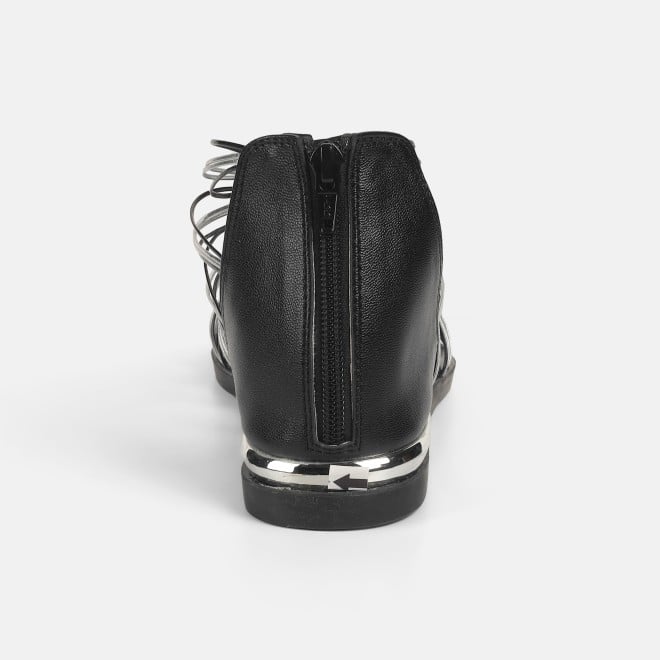 Mochi Women Black Casual Gladiators (SKU: 33-1231-11-39)