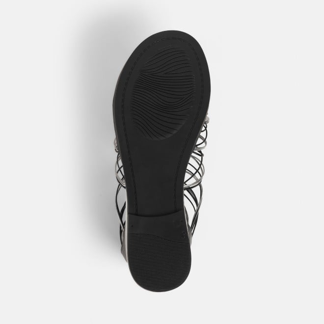 Mochi Women Black Casual Gladiators (SKU: 33-1231-11-39)