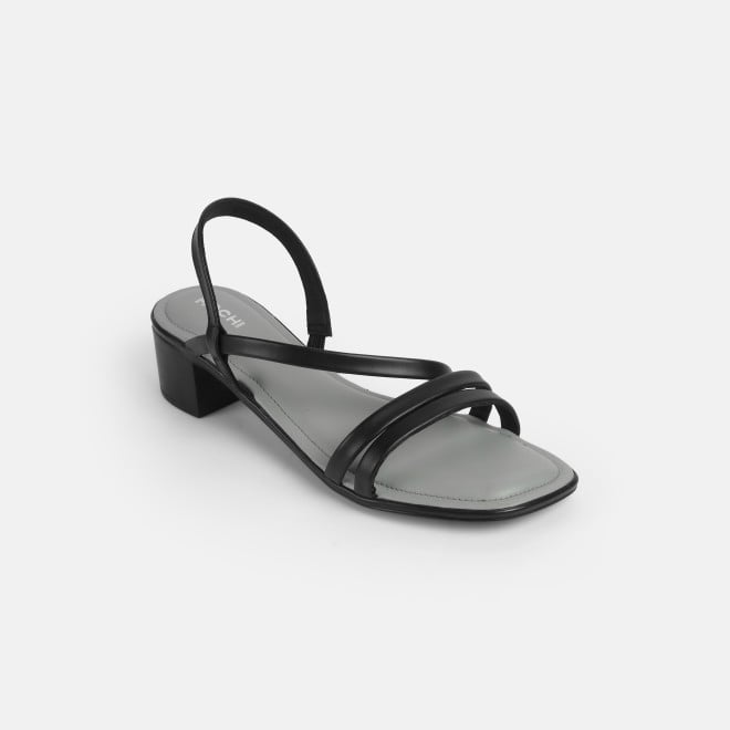 Mochi Women Black Casual Sandals