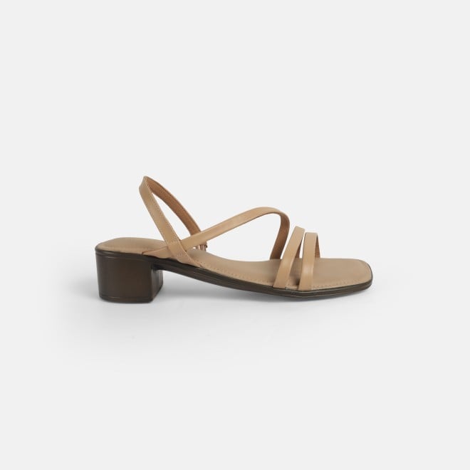 Mochi Women Beige Casual Sandals (SKU: 33-1232-20-36)