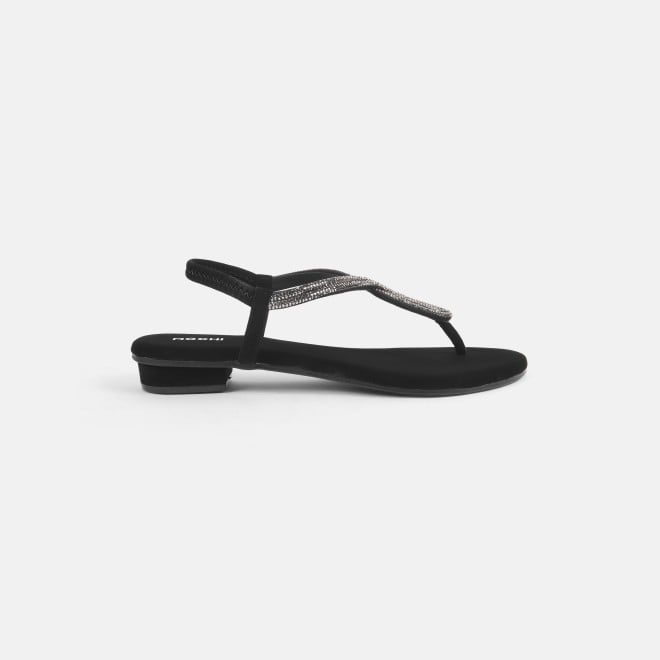 Mochi Women Black Casual Sandals (SKU: 33-1233-11-36)