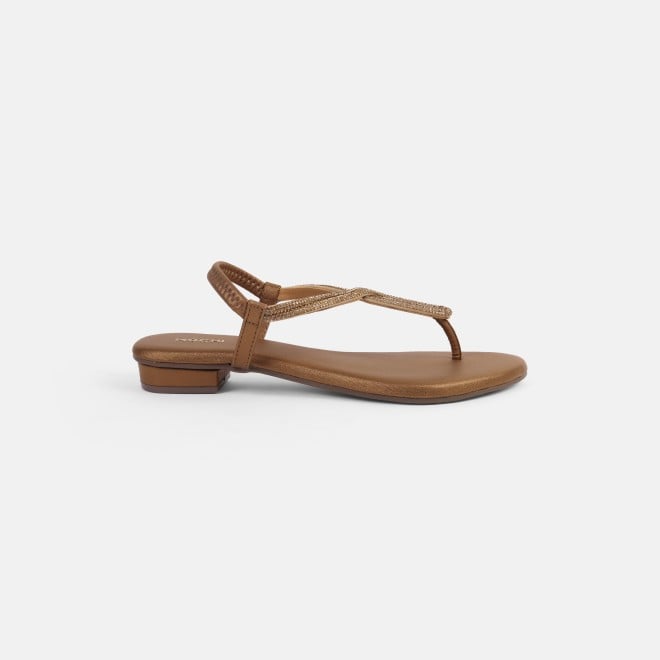Mochi Women Antic-gold Casual Sandals (SKU: 33-1233-28-36)