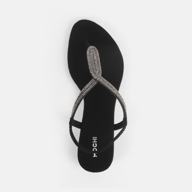 Mochi Women Black Casual Sandals (SKU: 33-1233-11-36)