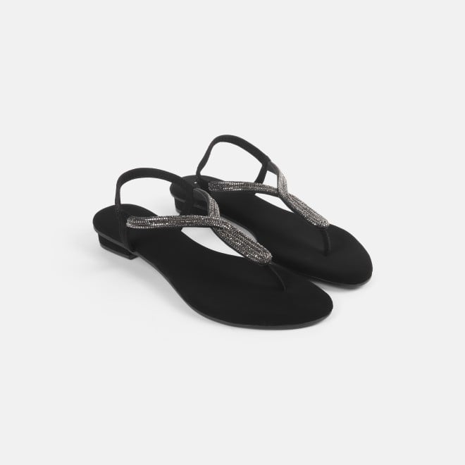 Mochi Women Black Casual Sandals (SKU: 33-1233L-11-42)