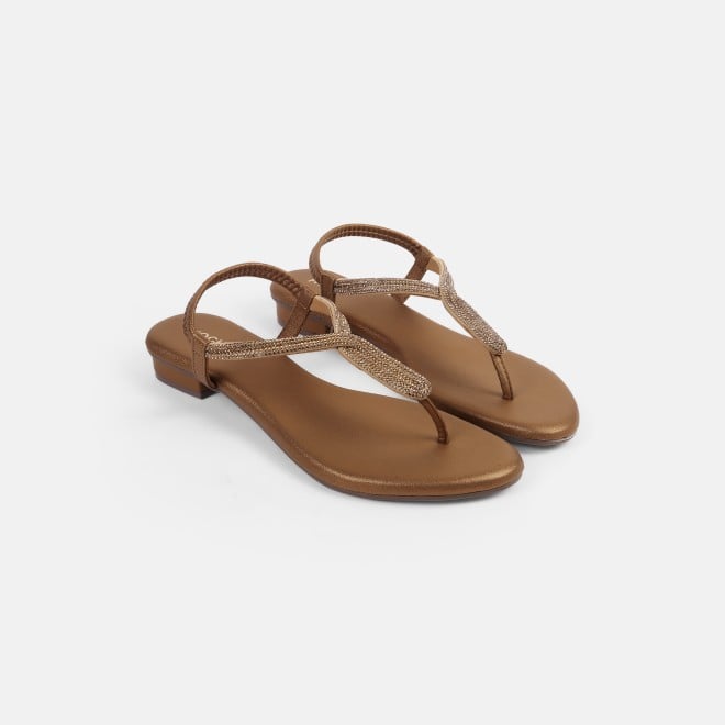 Mochi Women Antic-gold Casual Sandals (SKU: 33-1233L-28-42)
