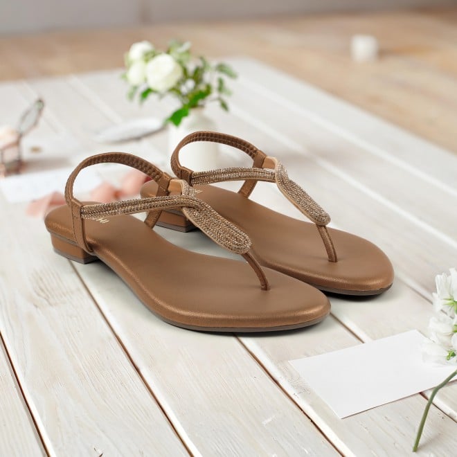 Mochi Women Antic-gold Casual Sandals (SKU: 33-1233L-28-42)