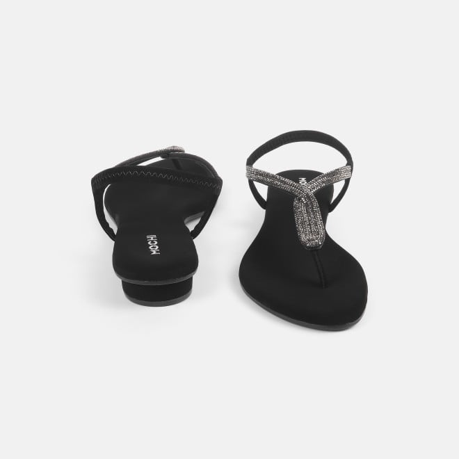 Mochi Women Black Casual Sandals (SKU: 33-1233L-11-42)