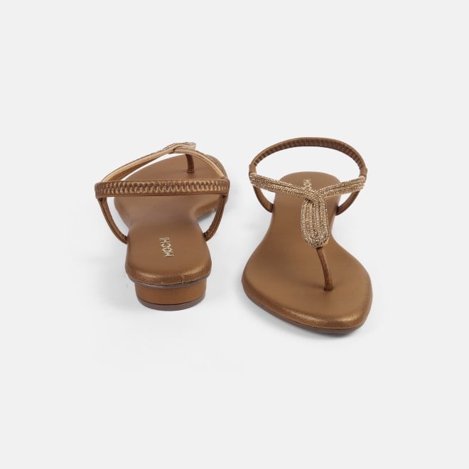 Mochi Women Antic-gold Casual Sandals (SKU: 33-1233L-28-42)