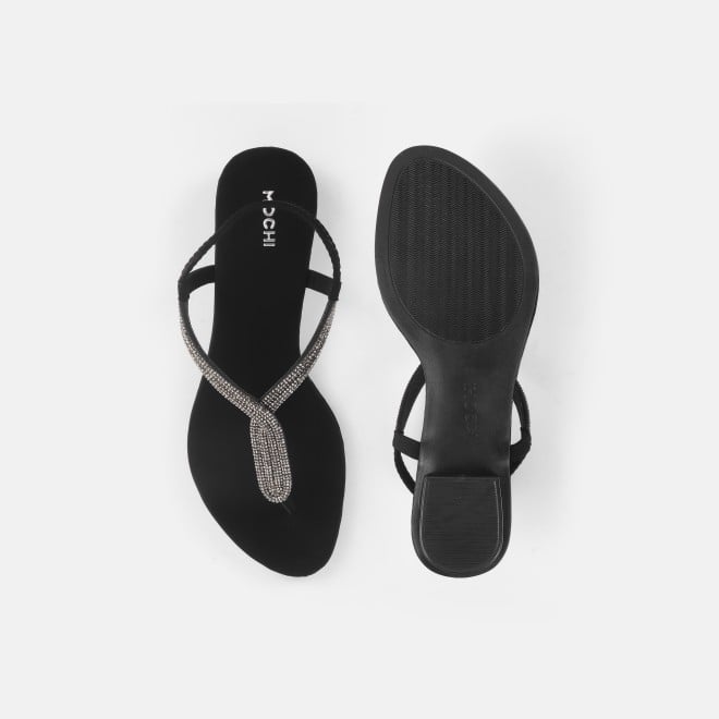 Mochi Women Black Casual Sandals (SKU: 33-1233L-11-42)