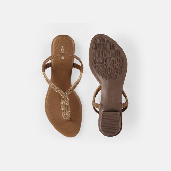 Mochi Women Antic-gold Casual Sandals (SKU: 33-1233L-28-42)