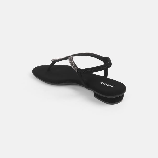 Mochi Women Black Casual Sandals (SKU: 33-1233L-11-42)