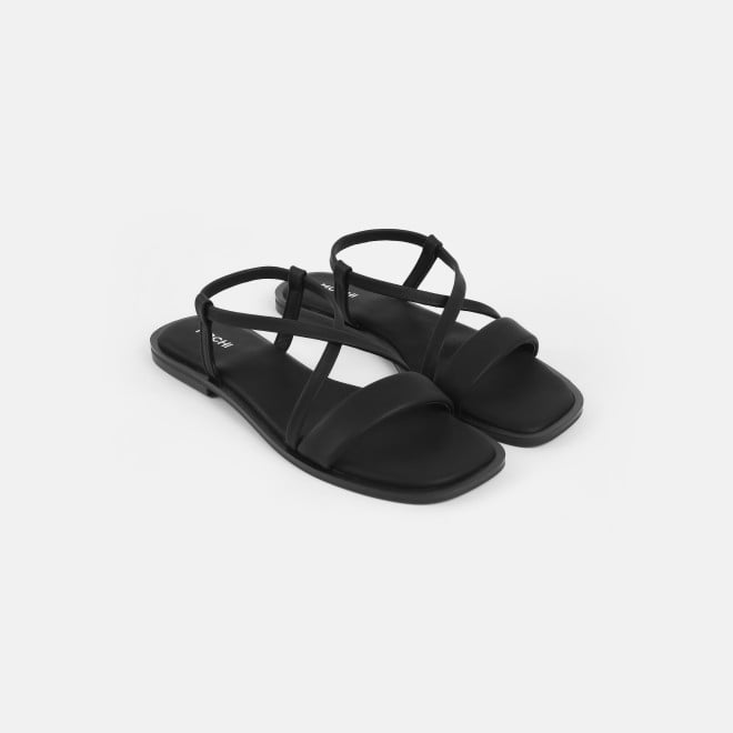 Mochi Women Black Casual Sandals (SKU: 33-1234-11-37)