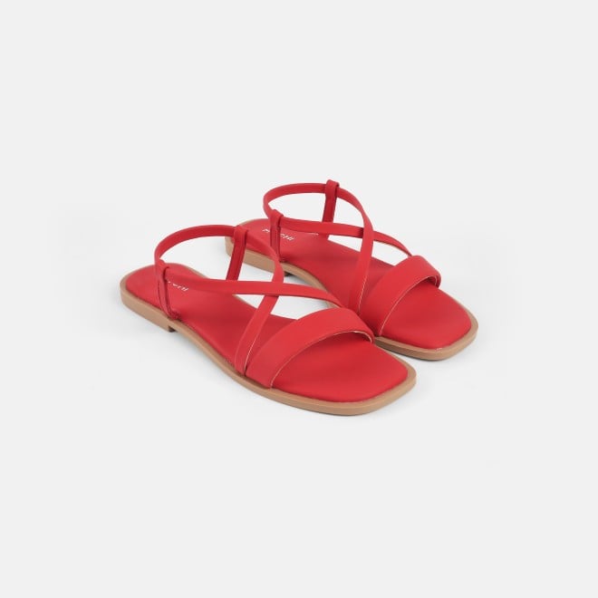 Mochi Women Red Casual Sandals (SKU: 33-1234-18-36)