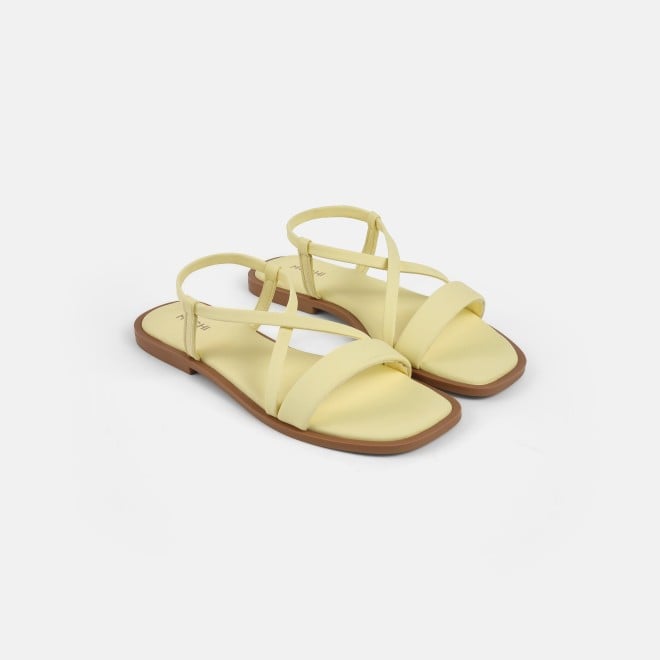 Mochi Women Yellow Casual Sandals (SKU: 33-1234-33-36)