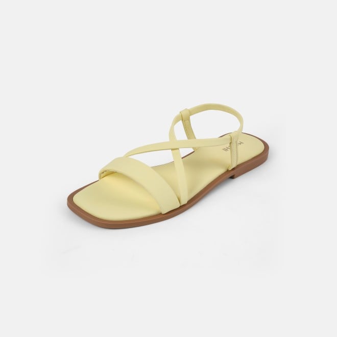 Mochi Women Yellow Casual Sandals (SKU: 33-1234-33-36)