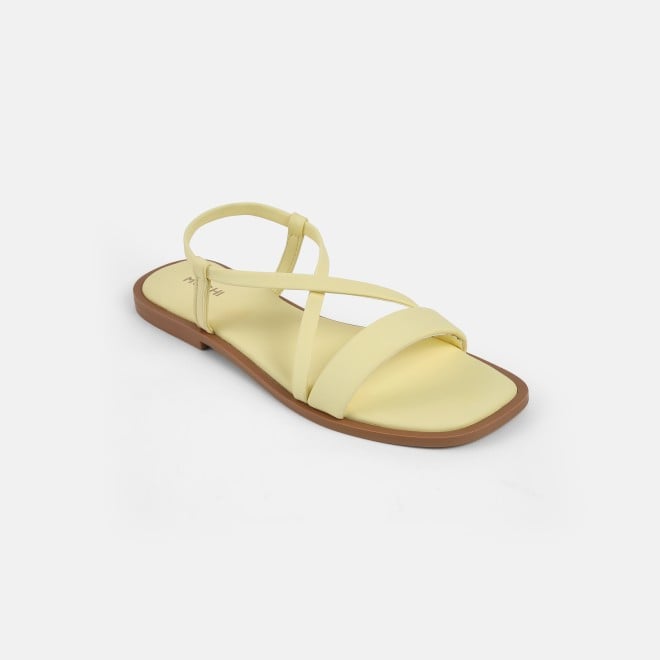 Mochi Women Yellow Casual Sandals (SKU: 33-1234-33-36)