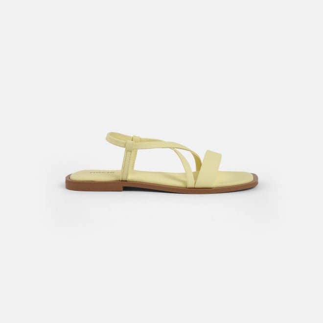 Mochi Women Yellow Casual Sandals (SKU: 33-1234-33-36)