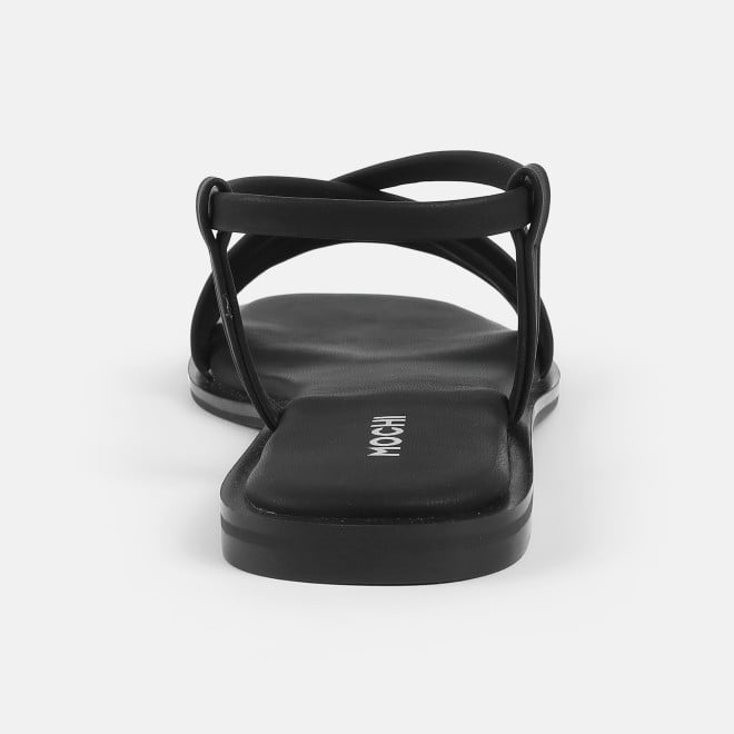 Mochi Women Black Casual Sandals (SKU: 33-1234-11-37)
