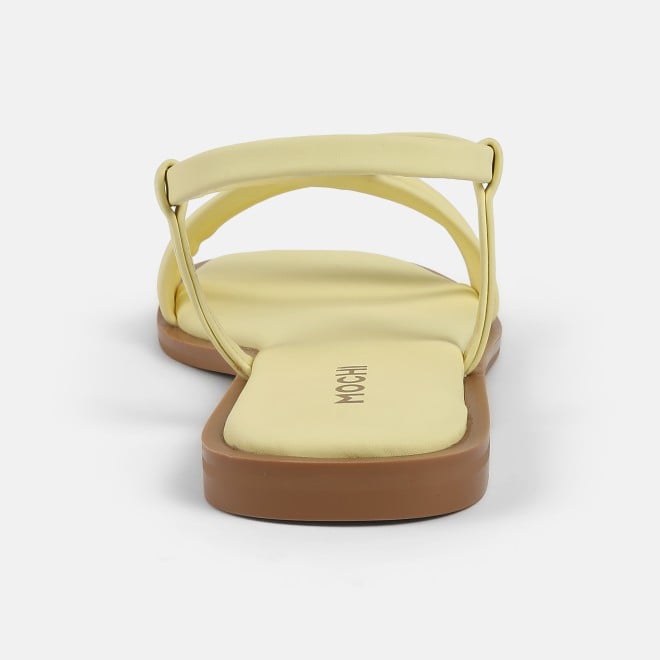 Mochi Women Yellow Casual Sandals (SKU: 33-1234-33-36)