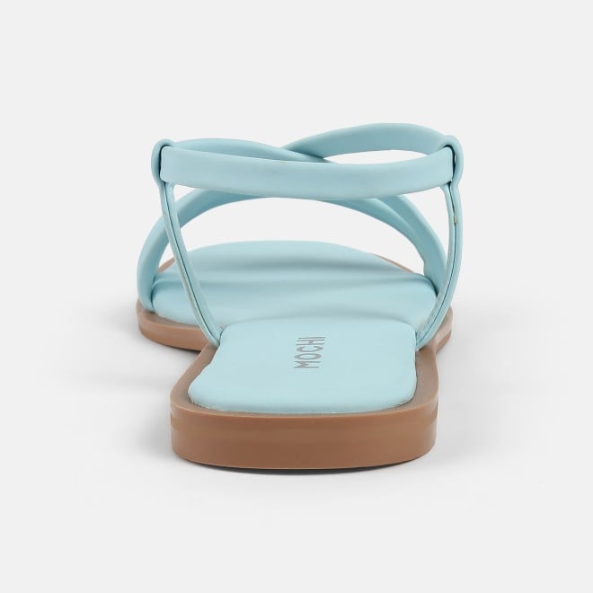 Mochi Women Blue Casual Sandals (SKU: 33-1234-45-36)