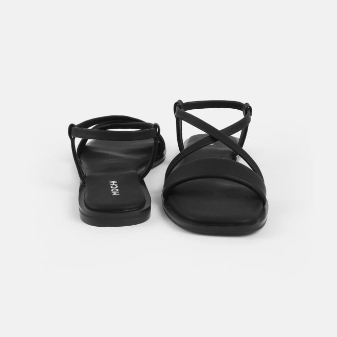 Mochi Women Black Casual Sandals (SKU: 33-1234-11-37)