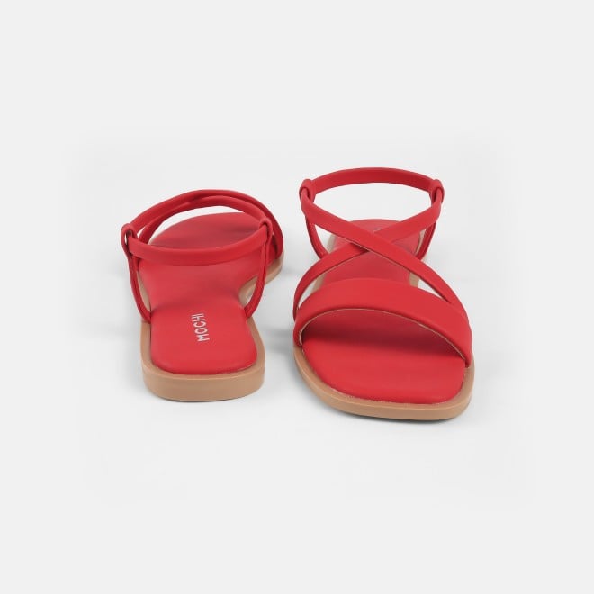 Mochi Women Red Casual Sandals (SKU: 33-1234-18-36)