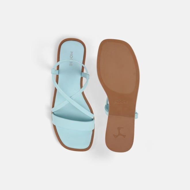 Mochi Women Blue Casual Sandals (SKU: 33-1234-45-36)