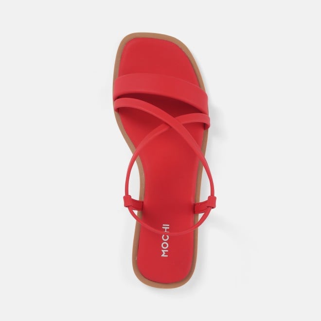 Mochi Women Red Casual Sandals (SKU: 33-1234-18-36)