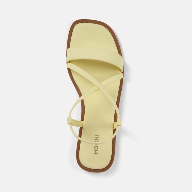 Mochi Women Yellow Casual Sandals (SKU: 33-1234-33-36)