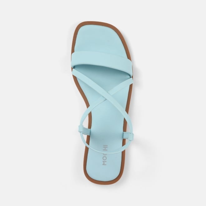 Mochi Women Blue Casual Sandals (SKU: 33-1234-45-36)