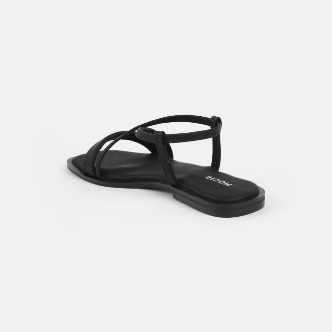Mochi Women Black Casual Sandals (SKU: 33-1234-11-37)