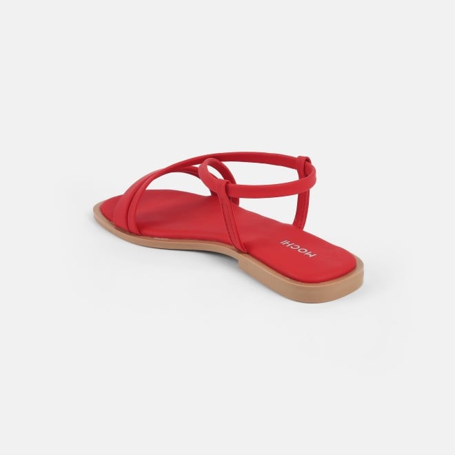 Mochi Women Red Casual Sandals (SKU: 33-1234-18-36)
