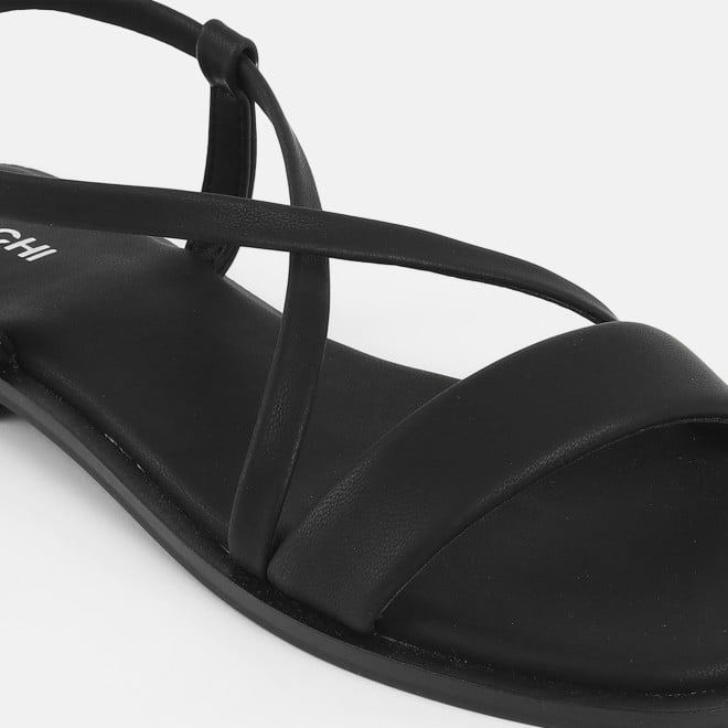 Mochi Women Black Casual Sandals (SKU: 33-1234-11-37)