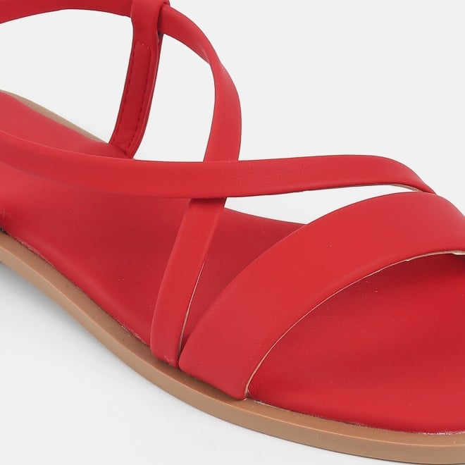 Mochi Women Red Casual Sandals (SKU: 33-1234-18-36)