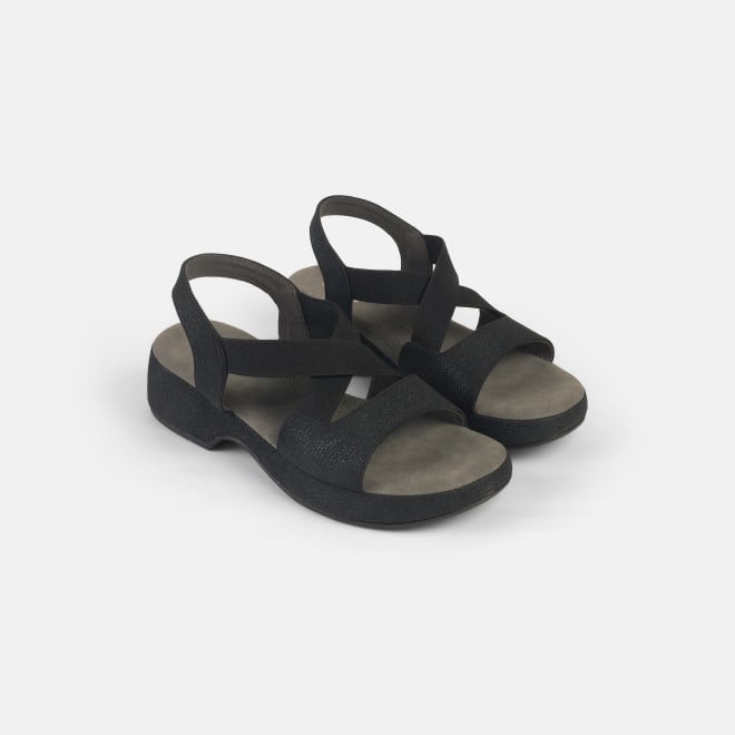Mochi Women Black Casual Sandals (SKU: 33-1237-11-36)