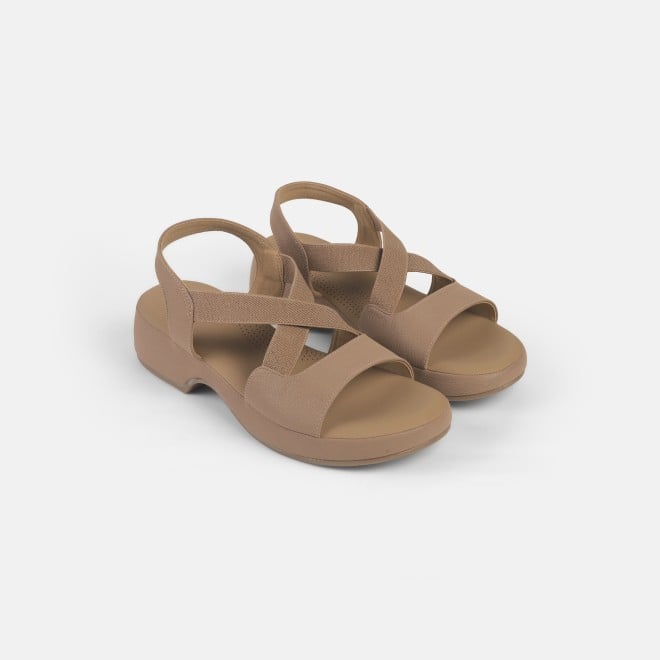 Mochi Women Beige Casual Sandals (SKU: 33-1237-20-36)