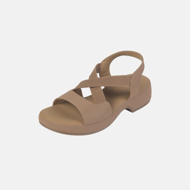 Mochi Women Beige Casual Sandals (SKU: 33-1237-20-36)