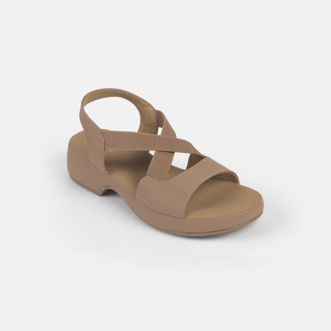 Mochi Women Beige Casual Sandals (SKU: 33-1237-20-36)