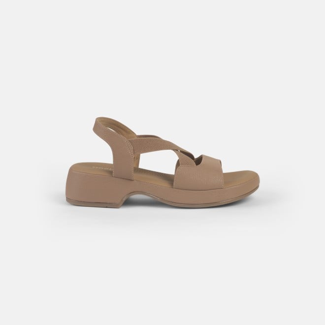 Mochi Women Beige Casual Sandals (SKU: 33-1237-20-36)