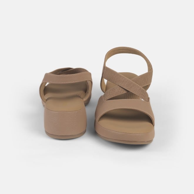Mochi Women Beige Casual Sandals (SKU: 33-1237-20-36)