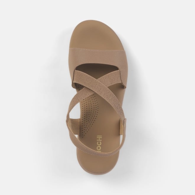 Mochi Women Beige Casual Sandals (SKU: 33-1237-20-36)