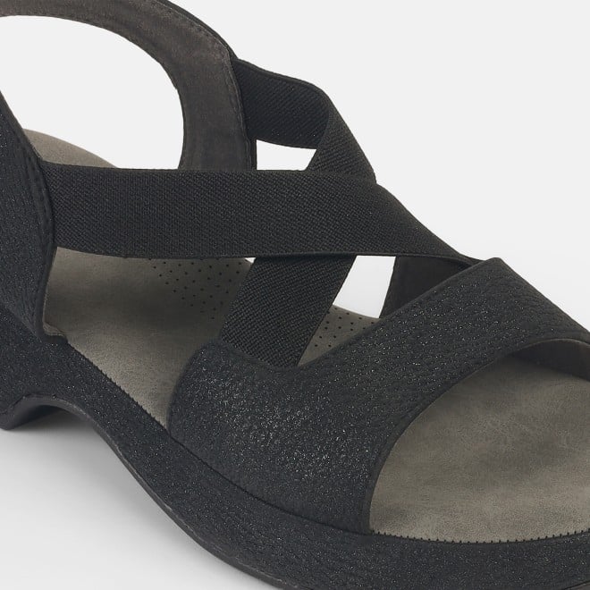 Mochi Women Black Casual Sandals (SKU: 33-1237-11-36)